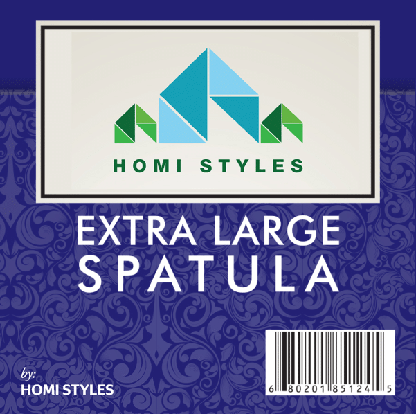 8” Extra-Large Sturdy Stainless Steel Spatula with Strong Wooden Handle – Pro...