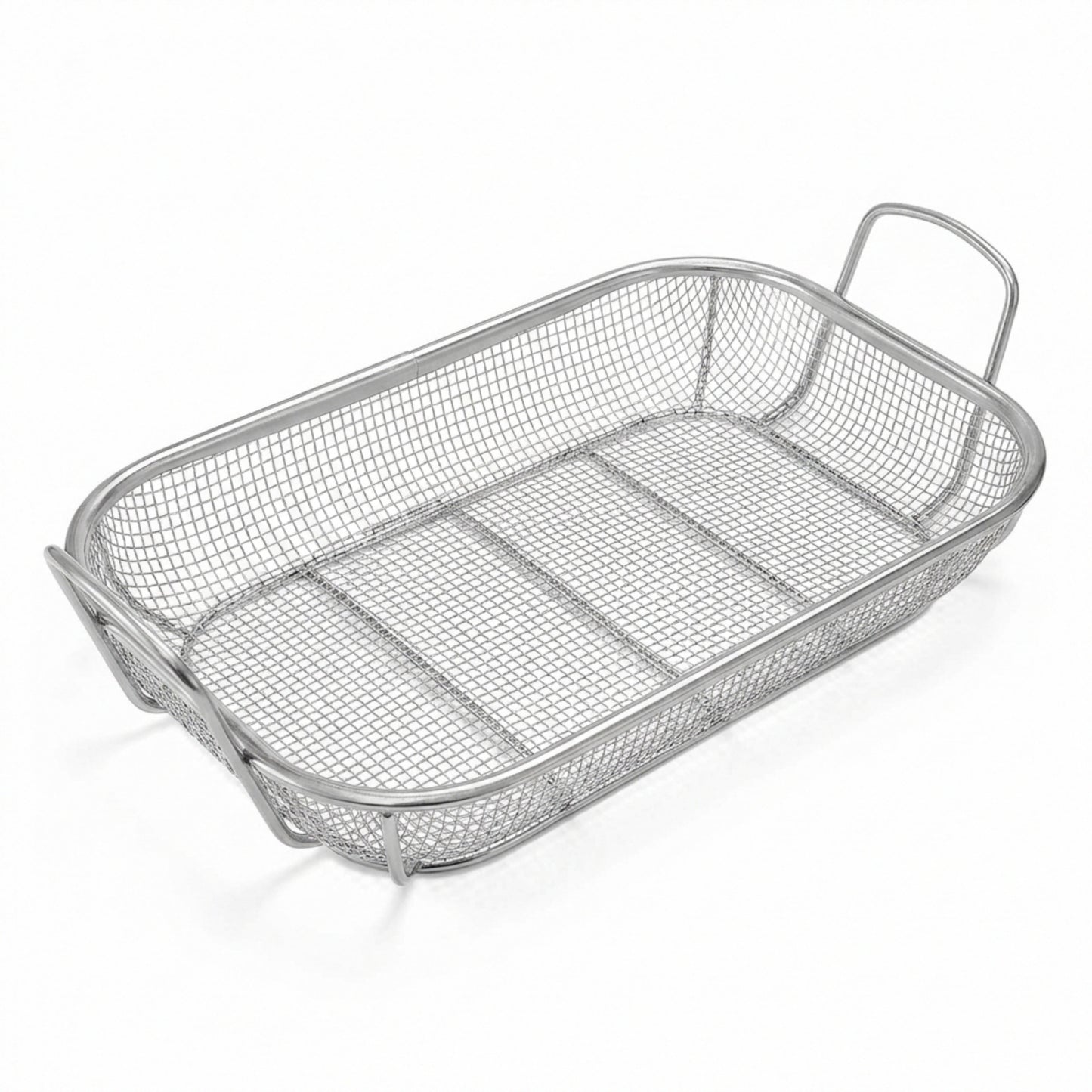 Homi Styes Grill Baskets for Outdoor Grill – 15 x 11-inch Vegetable Grill Basket – Grill Vegetable Basket with Handles – Rustproof Stainless Steel Mesh Veggie Grilling Basket